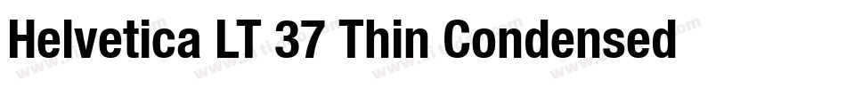 Helvetica LT 37 Thin Condensed字体转换